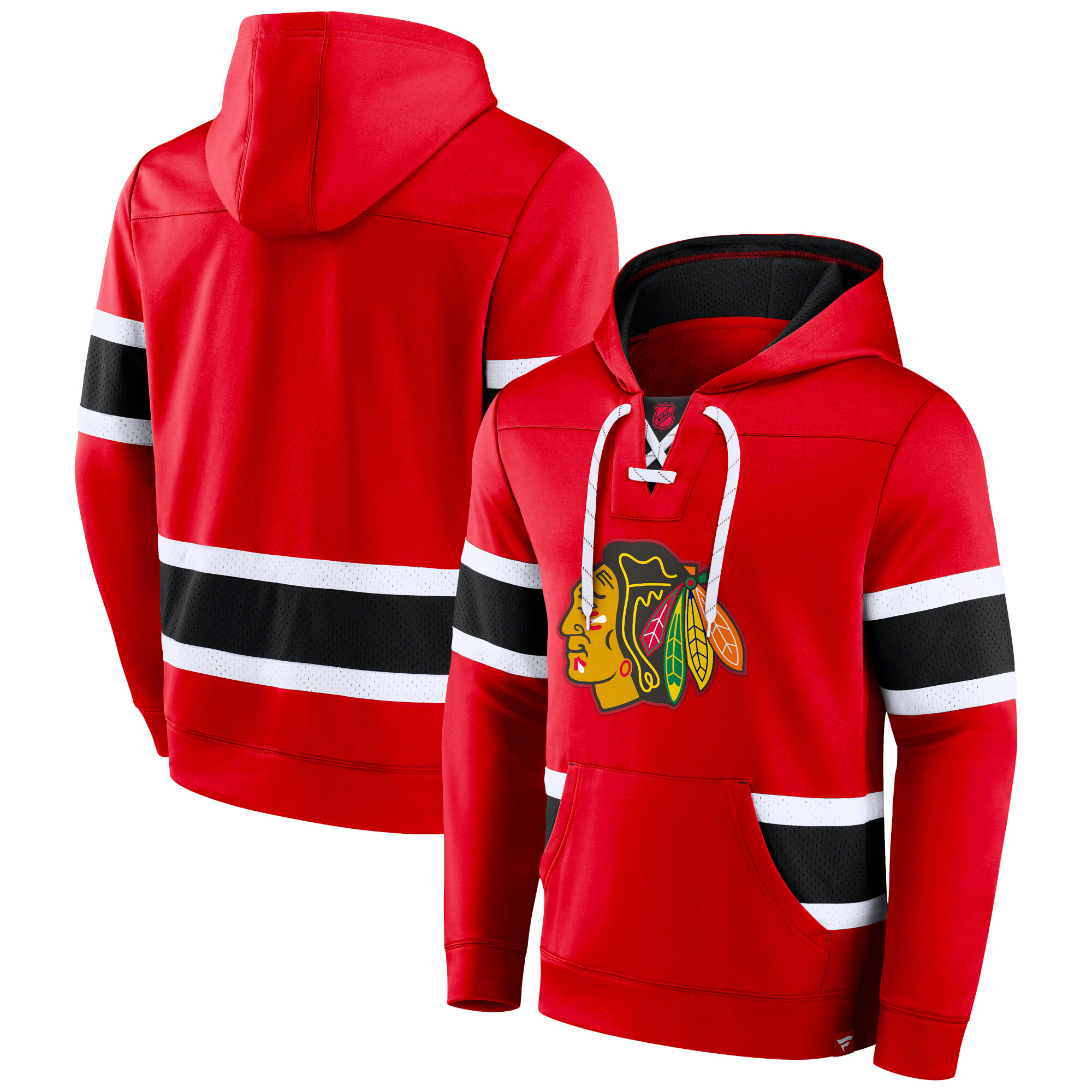 Product detail of Pánská mikina Fanatics  Mens Iconic NHL Exclusive Pullover Hoodie Chicago Blackhawks XL