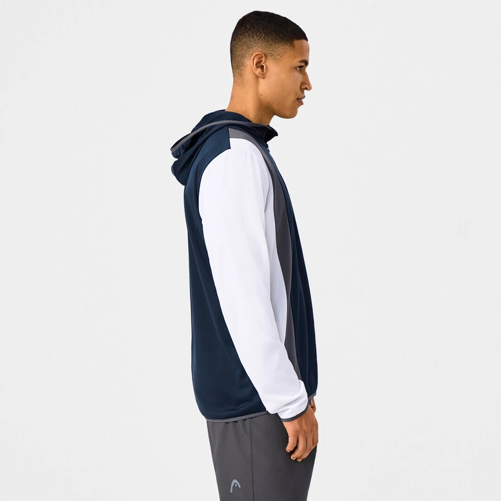 Pánská mikina Head  CLUB 25 TECH Hoodie Men Navy/White