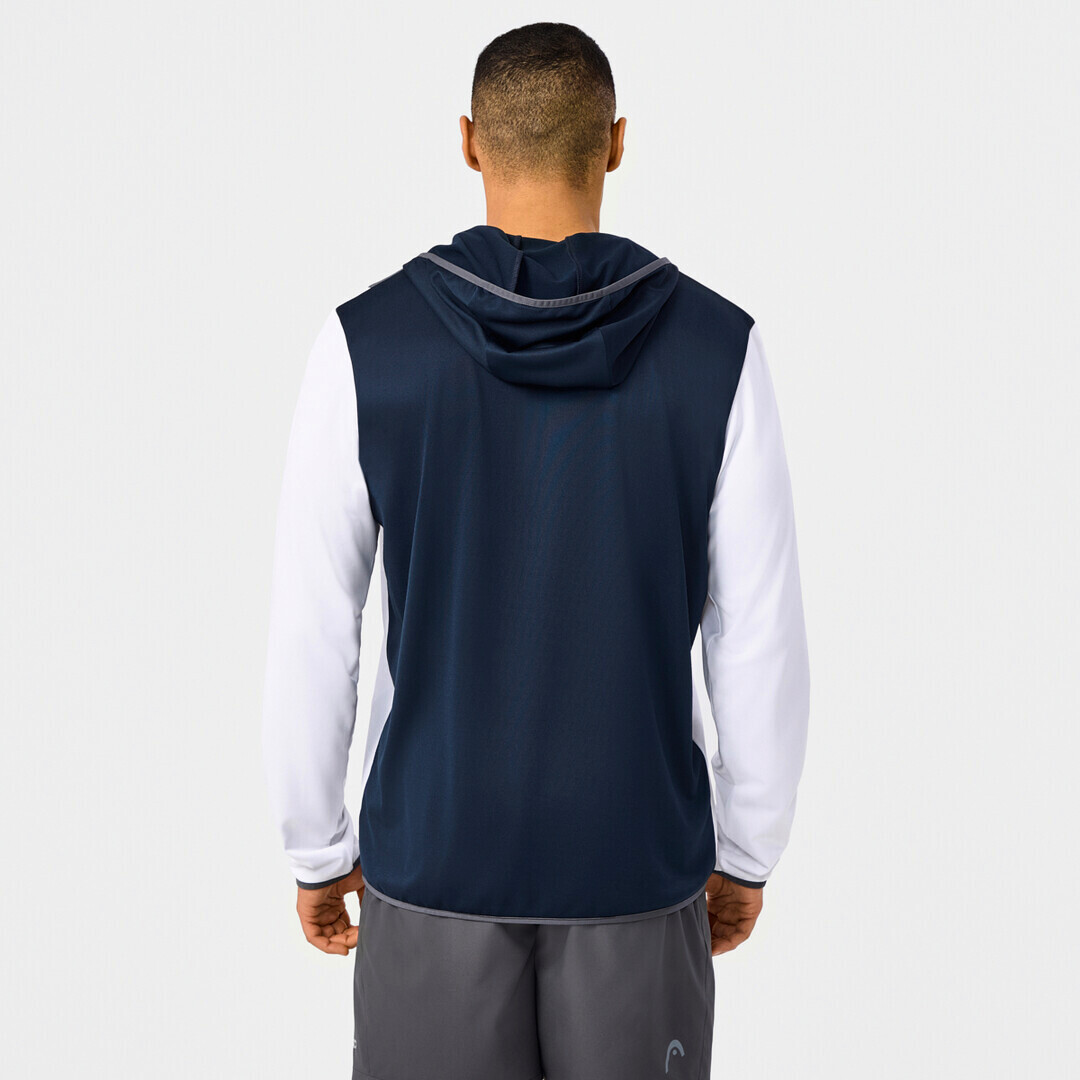 Pánská mikina Head  CLUB 25 TECH Hoodie Men Navy/White L - thumb (2)