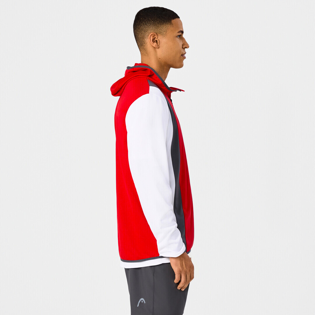 Pánská mikina Head  CLUB 25 TECH Hoodie Men Red/White L - thumb (4)