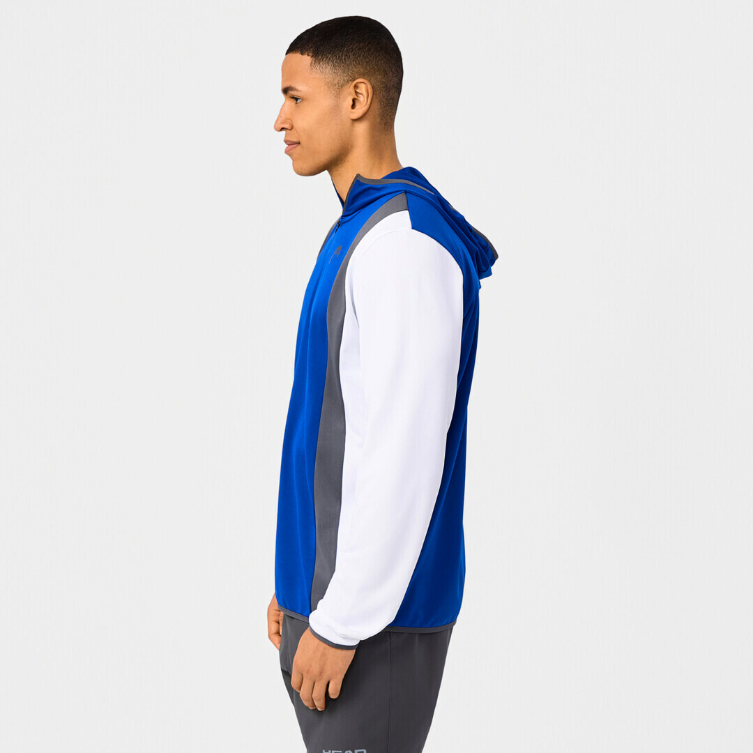 Pánská mikina Head  CLUB 25 TECH Hoodie Men Royal/White XL - thumb (4)