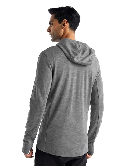 Pánská mikina Icebreaker  Quantum III LS Zip Hoodie Metro/Black