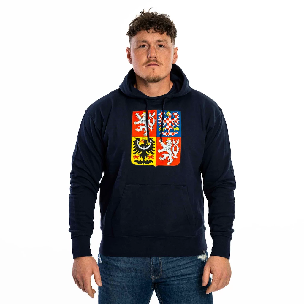 Pánská mikina Kappa  Logo Nathan Statní Znak Potisk Navy