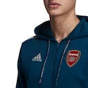 Pánská mikina na zip s kapucí adidas Arsenal FC modrá