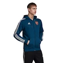 Pánská mikina na zip s kapucí adidas Arsenal FC modrá