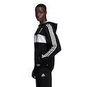 Pánská mikina na zip s kapucí adidas Juventus FC černo-bílá