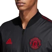 Pánská mikina na zip s kapucí adidas Manchester United FC Black