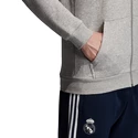 Pánská mikina na zip s kapucí adidas Real Madrid CF šedá