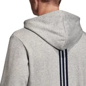 Pánská mikina na zip s kapucí adidas Real Madrid CF šedá