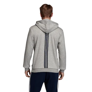 Pánská mikina na zip s kapucí adidas Real Madrid CF šedá