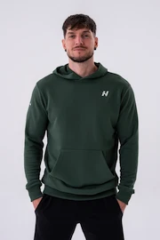 Pánská mikina Nebbia Pull-over Hoodie with a Pouch Pocket 331 dark green