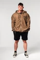 Pánská mikina Nebbia  Washed-off Zip Up Hoodie GYM BRO 362 Light Brown