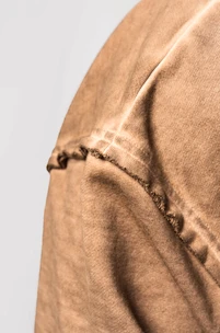 Pánská mikina Nebbia  Washed-off Zip Up Hoodie GYM BRO 362 Light Brown