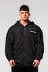 Pánská mikina Nebbia  Washed-off Zip Up Hoodie GYM BRO Black M