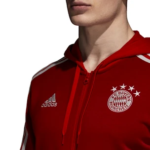 Pánská mikina s kapucí adidas 3-Stripes FC Bayern Mnichov červená