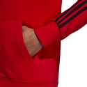 Pánská mikina s kapucí adidas FZ HD Manchester United FC červená