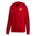 Pánská mikina s kapucí adidas FZ HD Manchester United FC červená