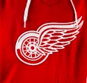 Pánská mikina s kapucí CCM Black Pullover NHL Detroit Red Wings