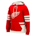 Pánská mikina s kapucí CCM Black Pullover NHL Detroit Red Wings