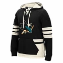 Pánská mikina s kapucí CCM Black Pullover NHL San Jose Sharks