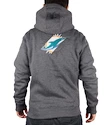 Pánská mikina s kapucí Fanatics Oversized Split Print Zip Thru Hoodie NFL Miami Dolphins