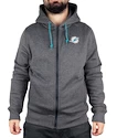 Pánská mikina s kapucí Fanatics Oversized Split Print Zip Thru Hoodie NFL Miami Dolphins