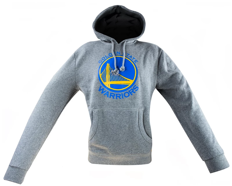 Pánská mikina s kapucí Mitchell & Ness Team Logo NBA Golden State Warriors