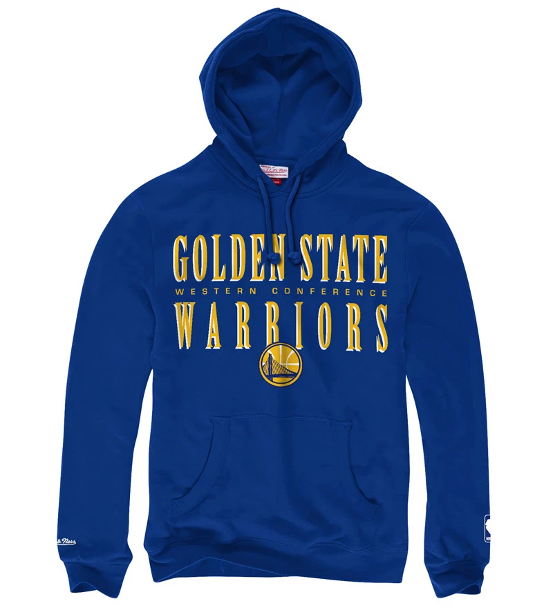 Pánská mikina s kapucí Mitchell & Ness Tight Defense NBA Golden State Warriors