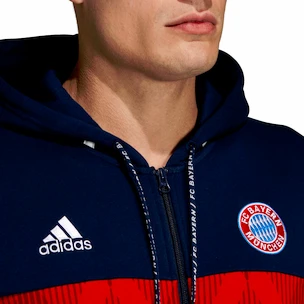 Pánská mikina s kapucí na zip adidas FC Bayern Mnichov