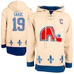 Pánská mikina s kapucí Old Time Hockey Vintage Player Lacer Quebec Nordiques Joe Sakic 19