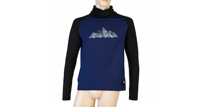 Pánská mikina Sensor  Coolmax Thermo Mountains Deep Blue XL