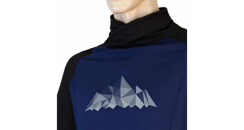 Pánská mikina Sensor  Coolmax Thermo Mountains Deep Blue XL