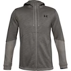 Pánská Mikina Under Armour DOUBLE KNIT FZ HOODIE zelená