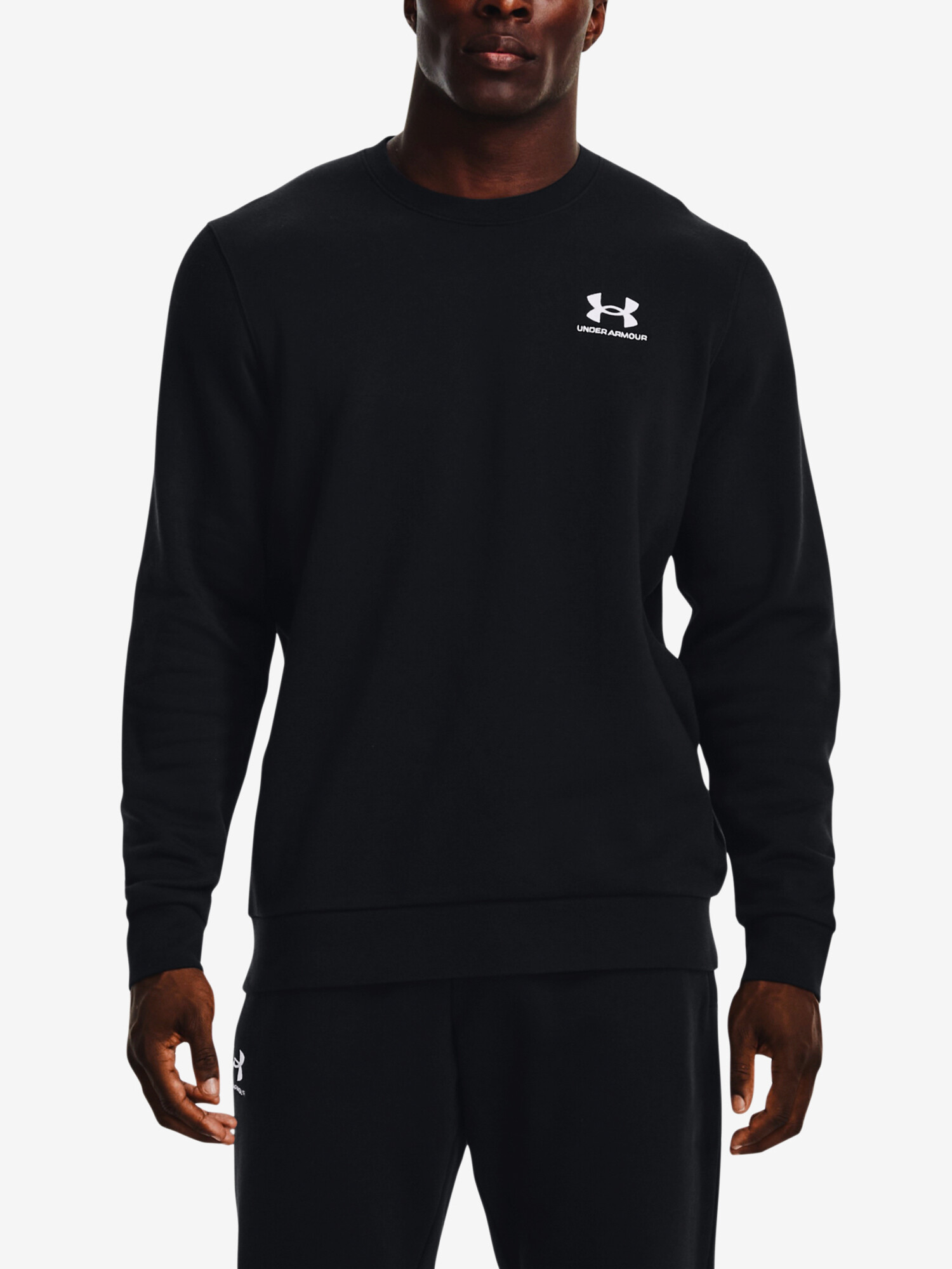 Product detail of Pánská mikina Under Armour  Essential Fleece Crew-BLK XL