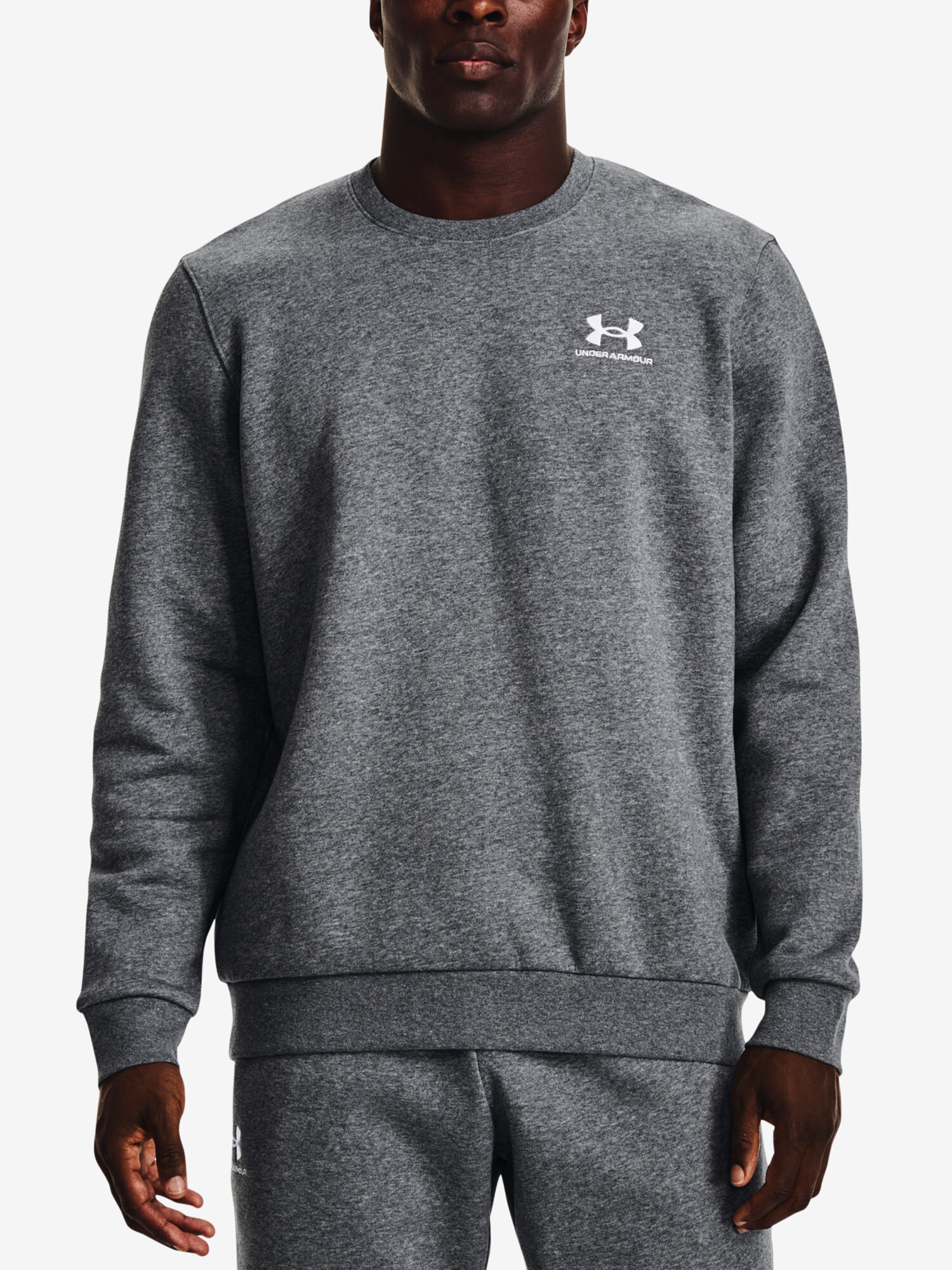 Product detail of Pánská mikina Under Armour  Essential Fleece Crew-GRY 3XL