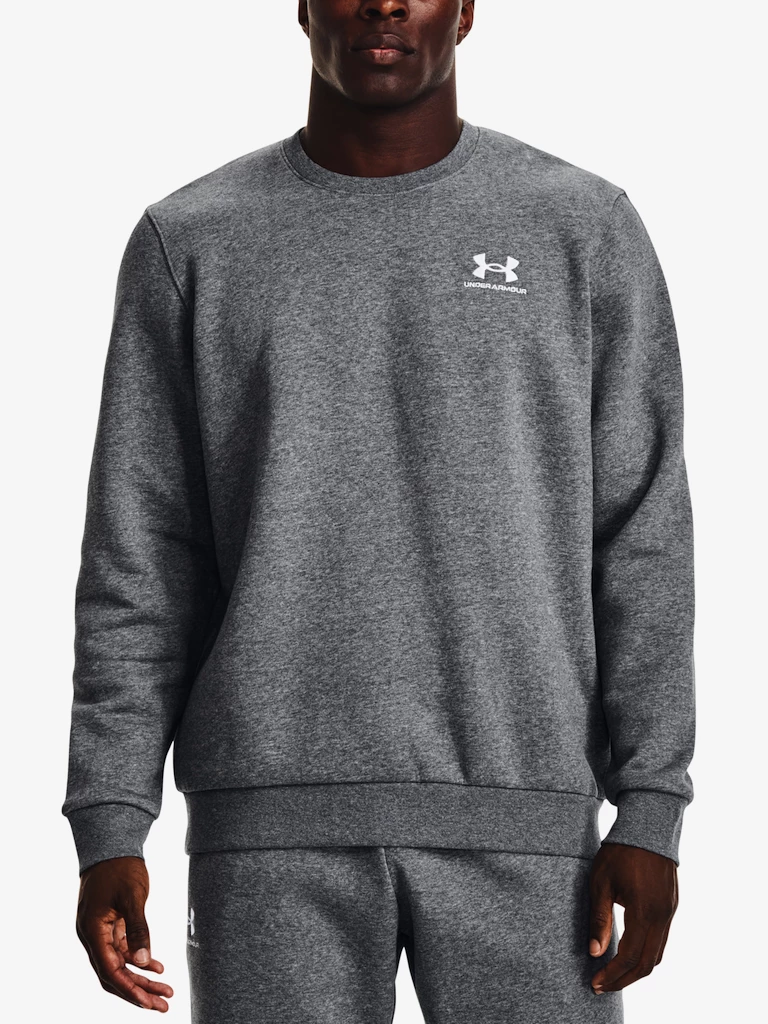 Pánská mikina Under Armour  Essential Fleece Crew-GRY