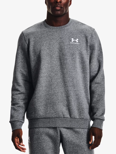 Pánská mikina Under Armour  Essential Fleece Crew-GRY