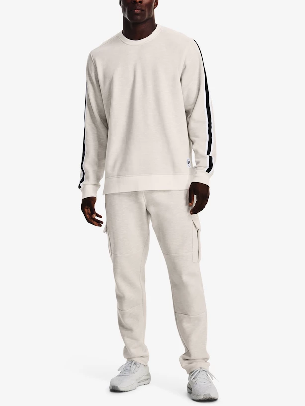 Pánská mikina Under Armour  Essential Heritge Flc Crw-WHT XXL