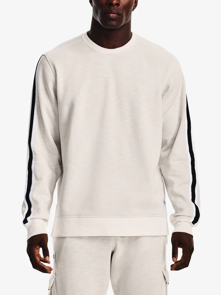 Pánská mikina Under Armour  Essential Heritge Flc Crw-WHT XXL