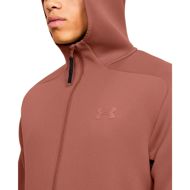 Pánská Mikina Under Armour /MOVE FZ HOODIE hnědá