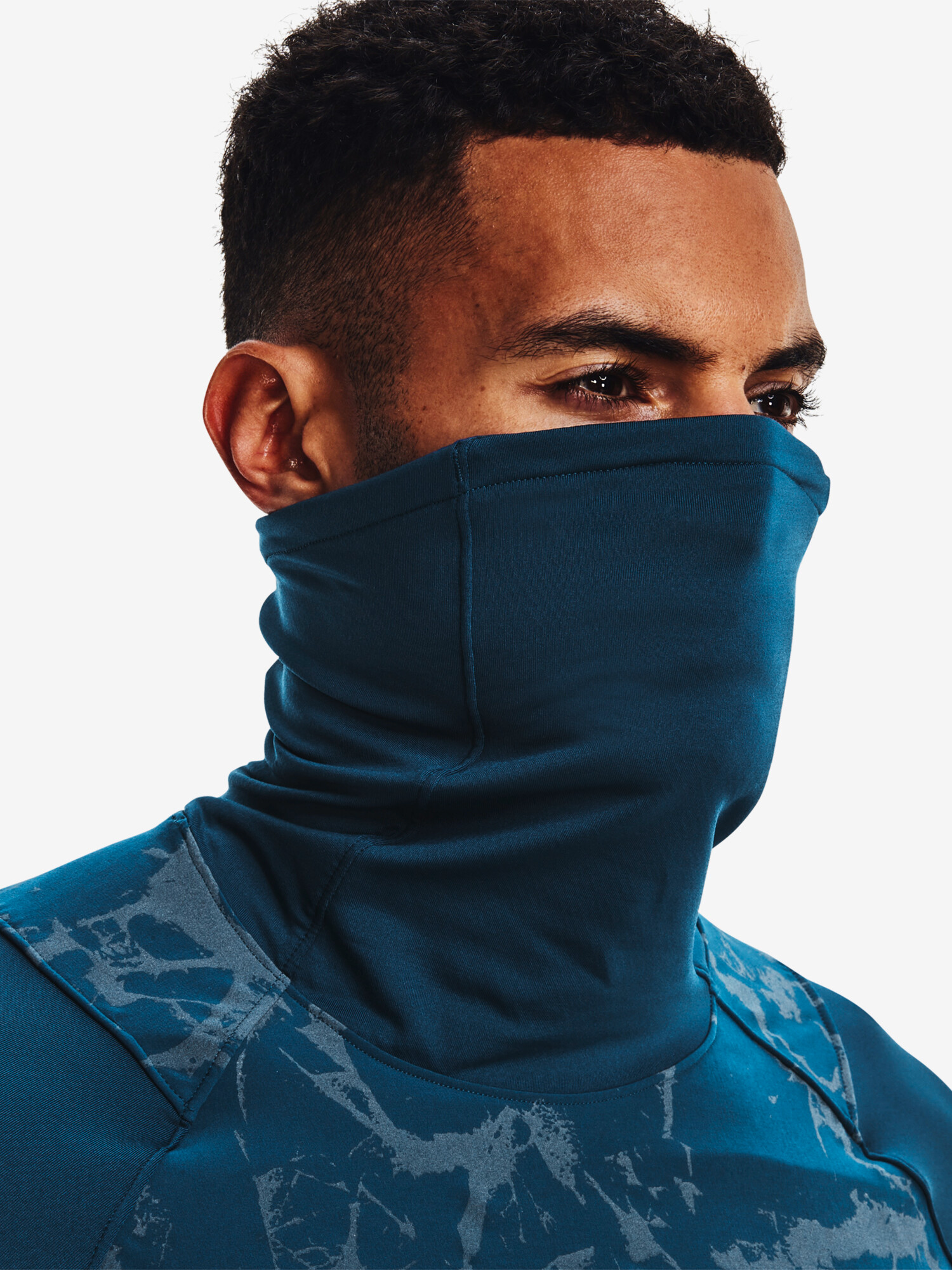 Pánská mikina Under Armour  OUTRUN THE COLD FUNNEL-BLU XXL - thumb (2)
