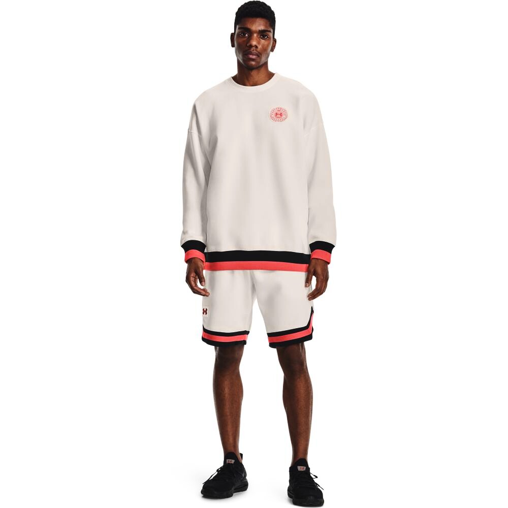 Pánská mikina Under Armour  RIVAL FLC ALMA MATER CREW white XL - thumb (3)