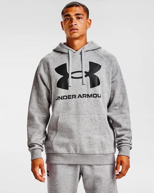 Pánská mikina Under Armour  Rival Fleece Big Logo HD-GRY L