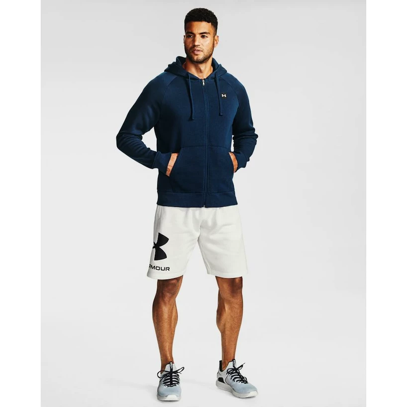 Pánská mikina Under Armour  Rival Fleece FZ Hoodie Dynamic dark blue XXL