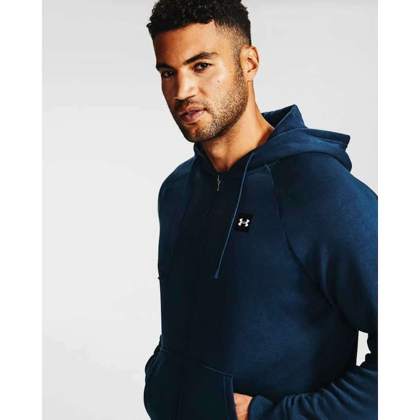 Pánská mikina Under Armour  Rival Fleece FZ Hoodie Dynamic dark blue XXL