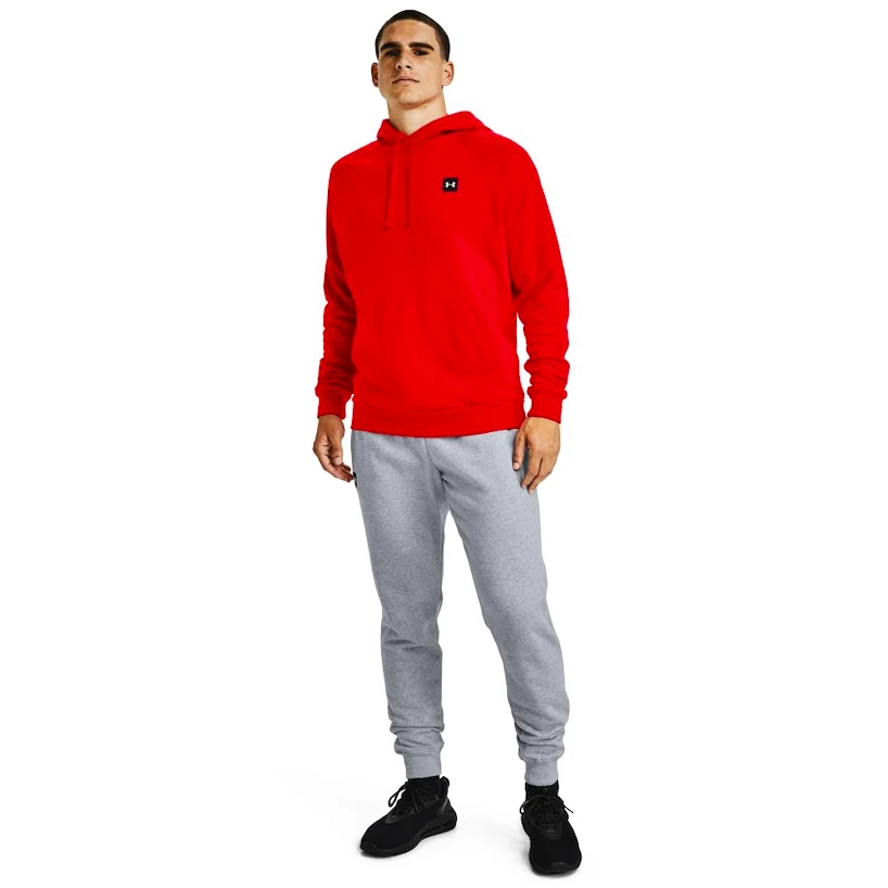 Pánská mikina Under Armour  Rival Fleece Hoodie red