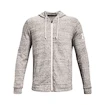 Pánská Mikina Under Armour RIVAL TERRY FZ HD bílá, MD