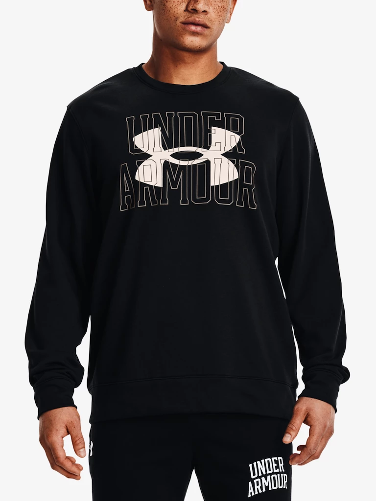 Pánská mikina Under Armour  Rival Terry Logo Crew-BLK S