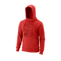 Pánská mikina Wilson  Equip Eco Cotton PO Hoody-Slimfit Molten Lava