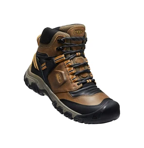 Pánská outdoorová obuv Keen Ridge Flex Mid Wp Bison/Golden Brown  US 9,5